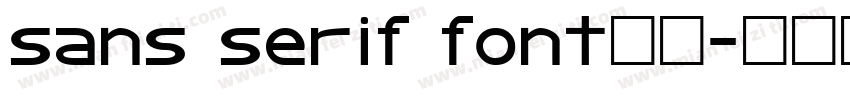 sans serif font字体字体转换